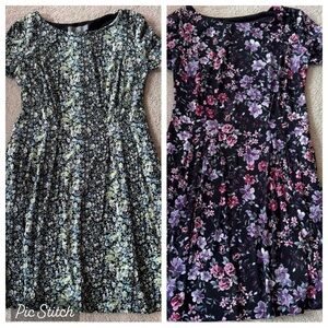 Berkley Jensen Women’s Bundle of 2 Floral Dresses
